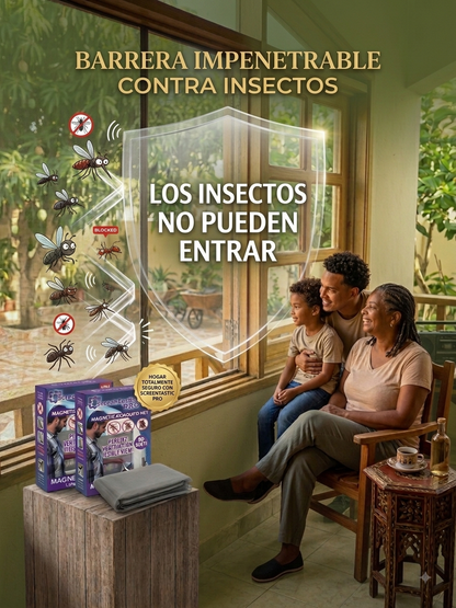 Tu casa abierta al aire, no a los insectos — Mosquitera Magnética para tu Ventana