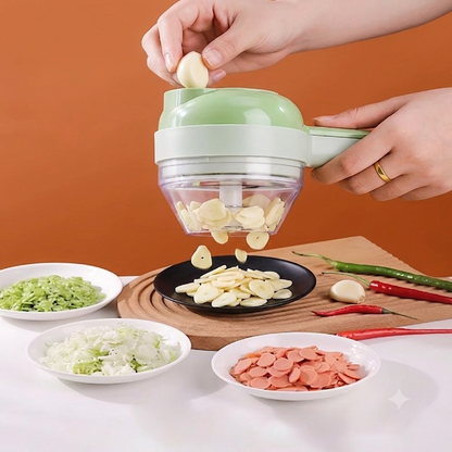 ⚡ Mini Picadora Eléctrica 5 en 1 Recargable | Pica, Tritura y Ahorra Tiempo en la Cocina