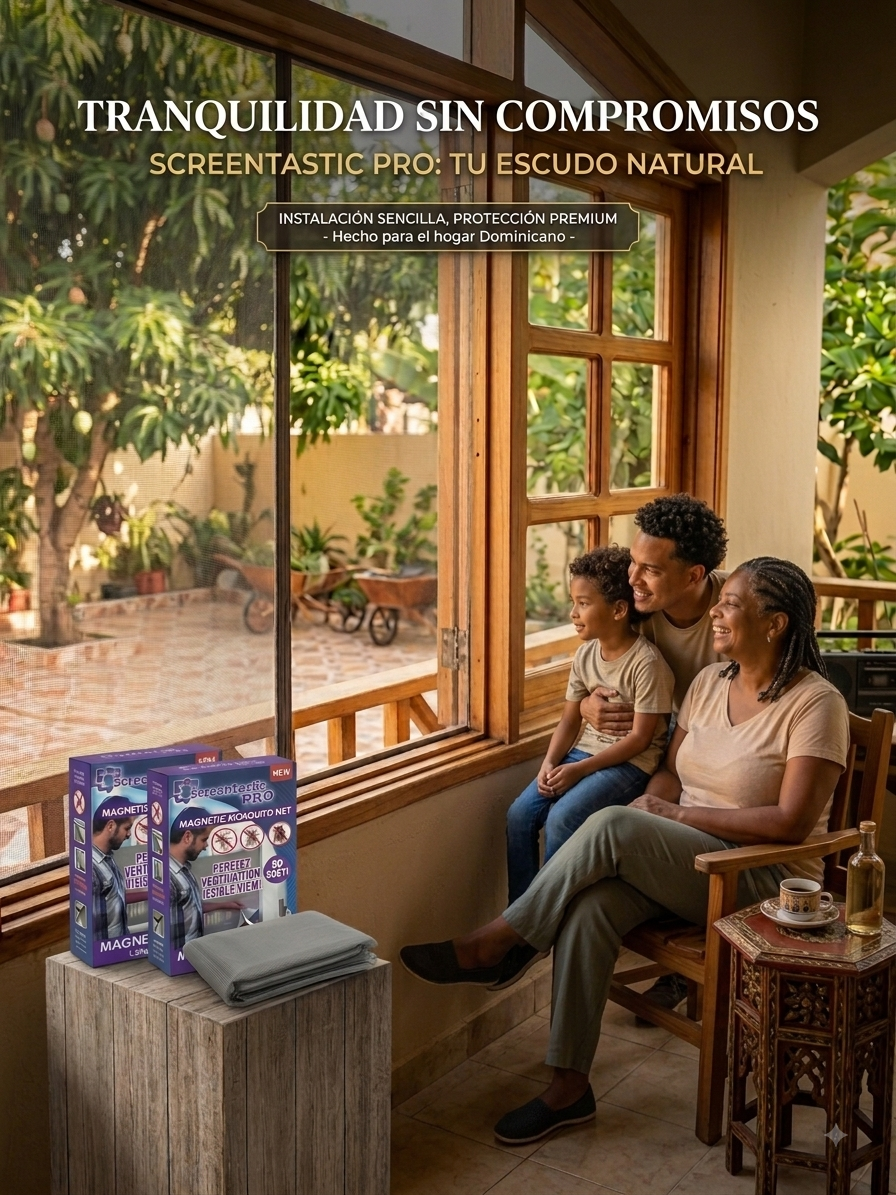 Tu casa abierta al aire, no a los insectos — Mosquitera Magnética para tu Ventana