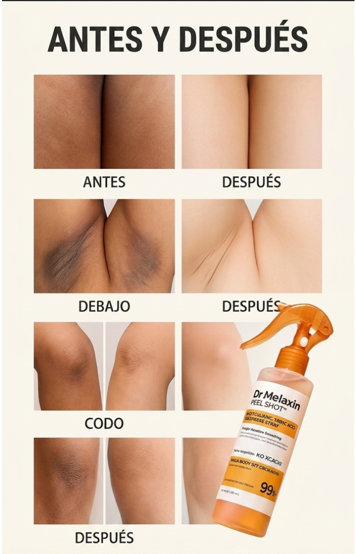 Antes y despues del uso del producto